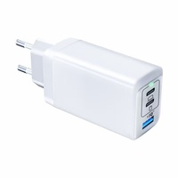 65W GaN PD Chargeur Universel Ordinateur Portable Téléphone Mobile Charge Rapide Adaptateur 3 Ports UK US AU AR EU KC pour Ordinateur Portable Macbook