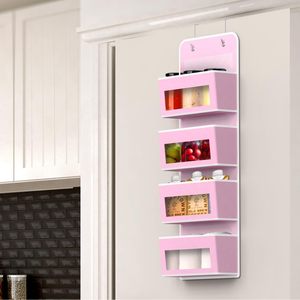 Organizador de Almacenamiento para Puerta con 4 Bolsillos, Color Rosa, para Productos de Bebé, Dormitorio, Baño, Despensa - Product Image 3