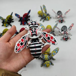 Vashine Figurine d'action 3D en PLA imprimé en 3D, Abeille souple en cristal, Décoration d'intérieur, Jouets insectes amusants, Matériaux écologiques, Jouets 3D - Product Image 6