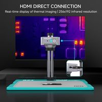 Plateforme de connexion pour caméra de microscope sur le même écran, analyse par imagerie thermique infrarouge