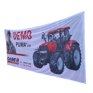 <span class=keywords><strong>Bannière</strong></span> publicitaire personnalisée suspendue de grande taille pour bord de route, en polyester robuste avec transfert thermique, pour clôture - Product Image 5