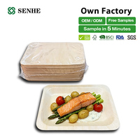 Assiettes jetables en bois écologiques, biodégradables et légères pour fêtes et restaurants – Vente en gros usine