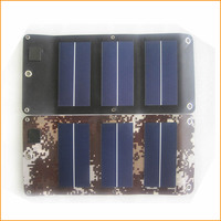 Panneau solaire flexible USB 3W pour chargeur de téléphones mobiles, personnalisé