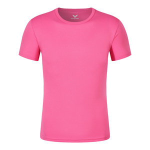 Manufacturer Wholesale 180g Loose Short Sleeve Quick-Dry Solid Jersey Promotional T-Shirts Outdoor Marathon Team Sports Custom