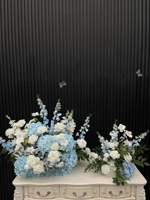 Centros de Mesa Decorativos con Rosas Artificiales de Seda Hechas a Mano y Personalizadas para Exteriores, Acción de Gracias y Graduaciones