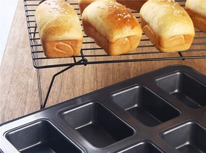 Feuille à biscuits en acier plat flexible 3 en 1 moules à toast Kit boîte <span class=keywords><strong>moule</strong></span> à pain en <span class=keywords><strong>papier</strong></span> moules à <span class=keywords><strong>muffins</strong></span> 24 12 moules à mousse gâteau anneau ensemble S - Product Image 5