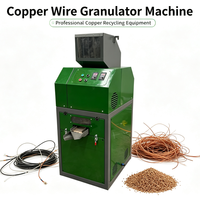 Mini Granulateur de Fil de Cuivre Type Sec, Machine de Recyclage de Câbles Usagés, Séparateur Cuivre-Plastique pour Câbles à Fibre Optique