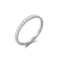 Bague minimaliste ZhenChen en acier titane de 2 mm pour femme, bijou tendance plaqué or pour anniversaire