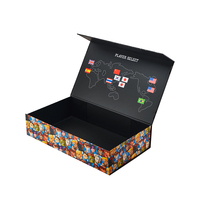 Boîtes pliables personnalisées de qualité supérieure avec impression mate, fermeture magnétique, noires mates, rigides, Cajas Imantadas Plegables