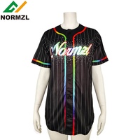 Ensemble de survêtement scintillant pour cheerleading avec strass, maillot de baseball à séchage rapide, uniformes pour académie de danse