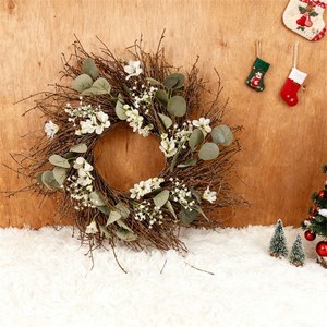 Poignées <span class=keywords><strong>de</strong></span> <span class=keywords><strong>porte</strong></span> en branche d'arbre naturelle modernes faites à la main Couronnes circulaires en branche d'arbre Marque Yhua pour les rassemblements familiaux <span class=keywords><strong>Noël</strong></span> <span class=keywords><strong>fait</strong></span> <span class=keywords><strong>maison</strong></span> - Product Image 3