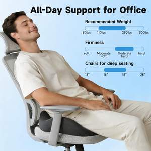 Hot Selling Lumbar Back Support Chair Comfortable <b>Massage</b> Pillow Memory Foam Orthopedic Seat <b>Cushion</b> - Product Image 3