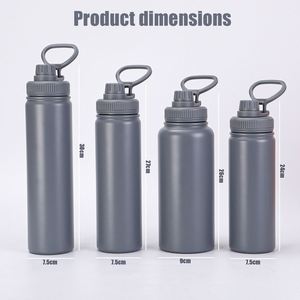 Custom logo 18oz 22oz 25oz 32oz Stainless Steel Vacuum Flask Sport Powder Coated Promotional <b>Gifts</b> Events Water Bottle - Product Image 2