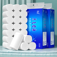 Rouleau de papier toilette portable compact, fabriqué en usine, doux pour la peau, en pâte vierge, pour le nettoyage quotidien