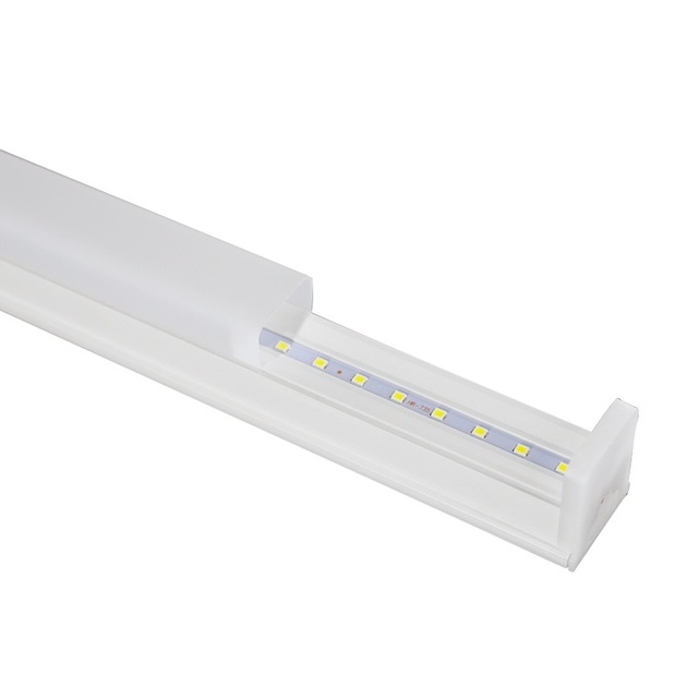 High Brightness 1.2m Integrated Ceiling LED Light Tube T8 Full Plastic Square Fluorescent for Office IP65 Rated