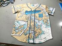 Jersey Softball bisbol kustom dengan kancing penuh ke bawah 1 2 3 gaya dua Bottun Up Jersey Mesh disesuaikan dan celana Putih Hitam