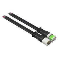 Connecteur de lumière LED extérieur étanche IP65, contact en cuivre, acier inoxydable, 220V UHF PCB, prise de courant, fil