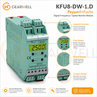 Moniteur de vitesse de rotation haute précision Pepperl+Fuchs KFU8-DW-1.D, module de surveillance de fréquence sur rail DIN système K