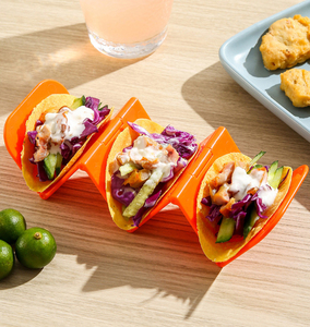 Soporte Plegable para Tacos SYH628 de Plástico ABS Ecológico al por Mayor con Bandeja Grande para Platos y Soportes para Panqueques, Material Saludable - Product Image 2