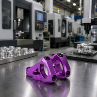 Tige de guidon à montage direct 31,8 mm en aluminium pour VTT, usinée CNC, personnalisée, fabrication OEM