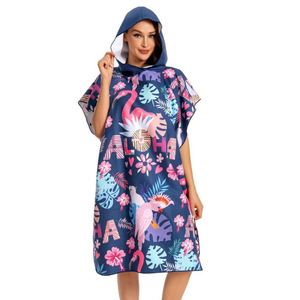 Vente flash - Serviette poncho en microfibre de luxe, grande absorption, séchage rapide, impression par sublimation personnalisée, super douce - Product Image 1