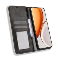 Étui de téléphone portable en cuir PU texturé rétro pour Huawei Honor X9D 5G/Honor X70 5G/X5C PLUS/X6C 4G, portefeuille pour téléphone portable