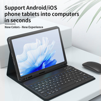 Set Keyboard dan Mouse Mini Bluetooth Ultra Tipis Berkualitas Tinggi yang Dapat Diisi Ulang untuk iPad Air Pro Samsung Tablet PC