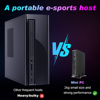 Murah Computadora Mini PC NAS OEM N5100 N5105 NUC 2 LAN Port Tipe C Minipc komputer Mini Desktop portabel semua dalam satu