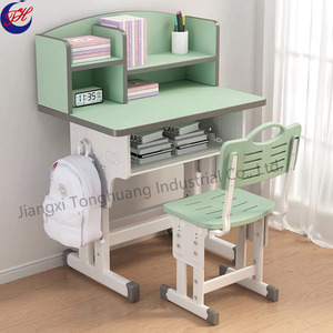 Bureau d'étude moderne en métal avec étagère réglable pour <span class=keywords><strong>la</strong></span> <span class=keywords><strong>maison</strong></span> et l'école, design confortable - Product Image 3