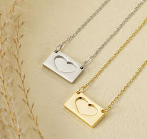 Collar con Medallón de Acero Inoxidable Personalizado, Grabado con Mensaje de Amor, Collar con Foto Conmemorativa, Regalo - Product Image 4