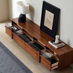 Mueble de TV Moderno de Madera Maciza 180-40-48, Mueble de Almacenamiento Estilo Nórdico para Sala de Estar - Product Image 3