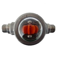 Indicateur de débit à visière à roue à aubes en plastique LSMSFI, raccord fileté, équipement compact et mini, pour eau et huile