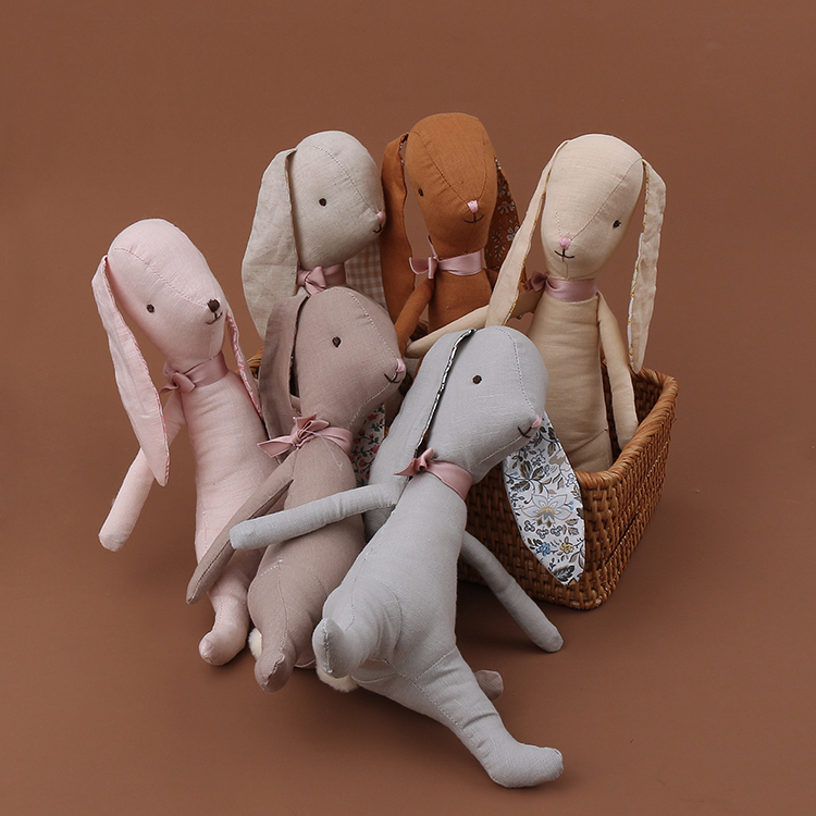 Милый кролик для младенцев, плюшевый кролик, куклы, мягкая новорожденная плюшевая игрушка для сна, Детская Успокаивающая игрушка, кролик, пасхальный подарок, мягкие игрушки для девочек