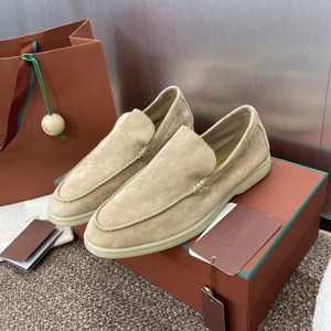 Mocasines Clásicos de Estilo Británico para Hombre, de Gamuza, Cuero Genuino, Moda Casual, para Conducir al Aire Libre, Sin Cordones, Transpirables y Ligeros - Product Image 4