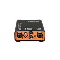 N-Audio IS-3 Isolateur Audio Nouveau Boîtier DI Passif à Trois Canaux Transmission de Signal Audio Net Signal Équilibré