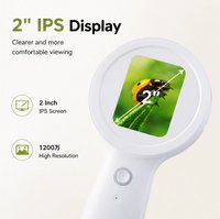 Handheld High-Definition Electronic Magnifier Acrylic 15mm Lens 16 LED Light 1-Year Warranty Model V7 Elementary Middle School