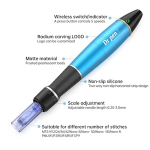 <span class=keywords><strong>Dr</strong></span>. <span class=keywords><strong>Pen</strong></span> Oficial Original Derma <span class=keywords><strong>Pen</strong></span> <span class=keywords><strong>A1W</strong></span> Agujas Ajustables 3 mm 9 24 Pines Nano MTS PMU Máquina de Microneedling para Cuidado de Belleza - Product Image 4