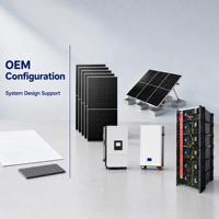 Sistema Solar Híbrido Completo de 5kW 10kW 20kW 30kW con Inversor Solar MPPT y Almacenamiento de Batería