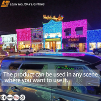 Rideaux lumineux LED intelligents programmables CE IP67 pour décorations architecturales de jardin avec spécifications personnalisables