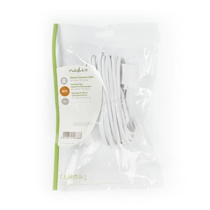 Cable de Extensión Telefónica Rj11 Macho-Hembra de 10m para Conexión Telefónica - Product Image 3