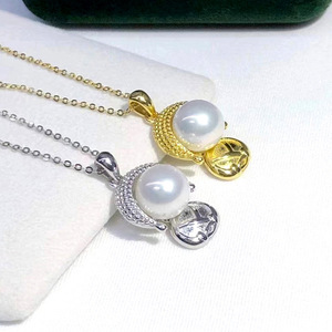 Collana con Perle Finte Ispirata al Buddha per Donne, Elegante Collana alla Moda - Product Image 3