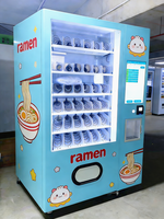 Mesin Penjual Mie Instan Pintar 24 Jam Layanan Mandiri Pemasak Air Panas Otomatis Cup Ramen Sistem Pembayaran Multi