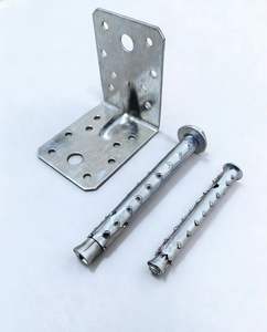 תושבת קיר מתכת מצופה אבץ חד-צדדית באיכות גבוהה עם מבנה יציב ותמיכה חזקה לרהיטים סטנדרטיים - Product Image 3