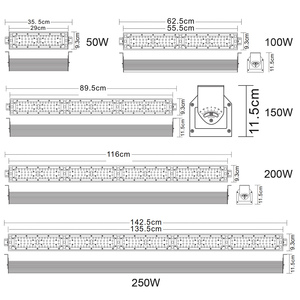 LIWEIDA <span class=keywords><strong>CE</strong></span> <span class=keywords><strong>Rohs</strong></span> Led Veg Grow light Red 200w Led UV Grow Lamp Linear High Bay Grow Led Bloom Flower Seed - Product Image 3