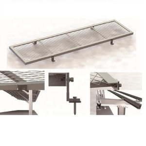 Plate-forme de passerelle en acier galvanisé à chaud Grilles de vidange extérieures et allée Meilleur prix Matériau de construction en métal - Product Image 3