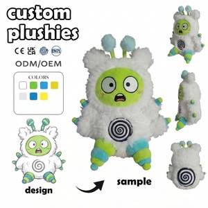 Fabricant de jouets en peluche personnalisés en coton PP à faible MOQ, Lémur en peluche jaune avec tenue tropicale, Poupée douce pour anniversaire - Product Image 6