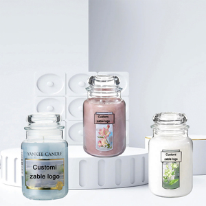 Hot selling yankee style scented candles wholesale Yankee Candles Large jar for air freshener scented candles mushroom mason jar