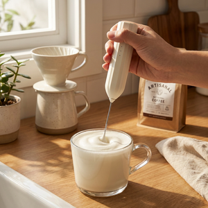 Mousseur à lait rechargeable, portatif, 3 vitesses, mousseur à café électrique, mini fouet en acier inoxydable pour latte, cappuccino, <span class=keywords><strong>matcha</strong></span> - Product Image 1