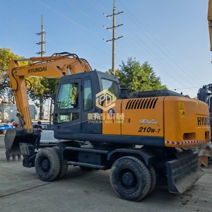 Excavatrice sur roues Hyundai 210W-7 d'occasion, d'origine coréenne, Hyundai R210W-7, 21 tonnes, excavatrice sur roues d'occasion en bon état, en stock - Product Image 2
