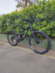 Bicicleta de Montaña HULDA de 10 Velocidades, Cuadro de Aluminio, Eje Pasante, Suspensión Completa, Horquilla con Resorte de Aceite, Frenos de Disco Dobles para Adultos - Product Image 2